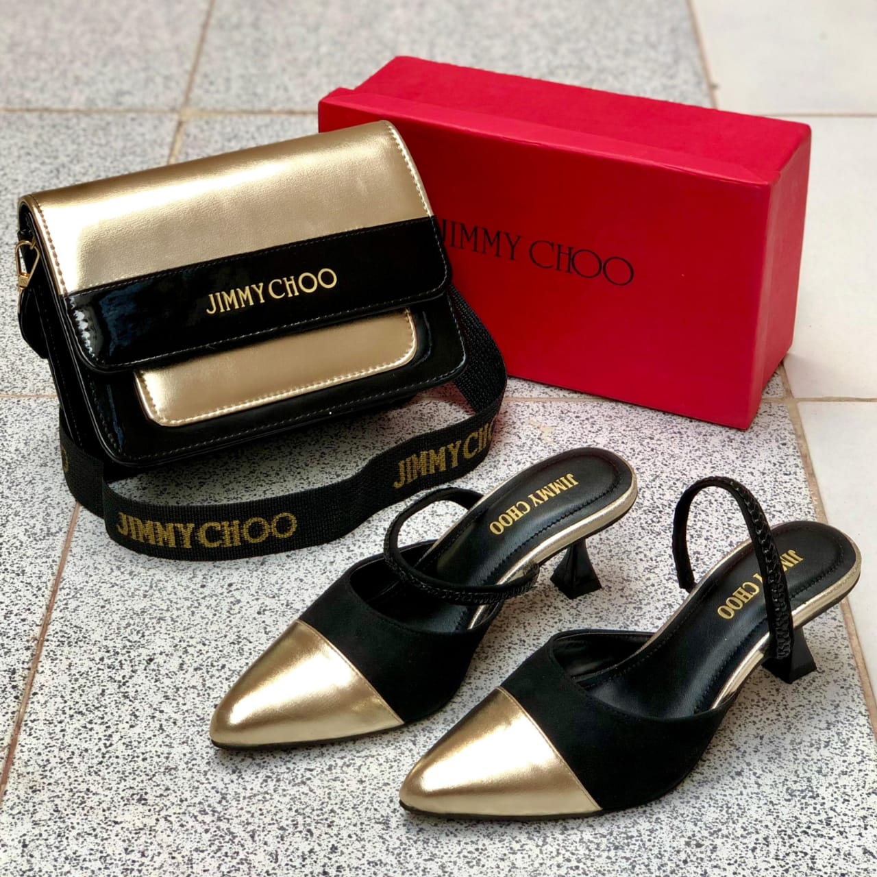 Branded heels & bag Combo Set