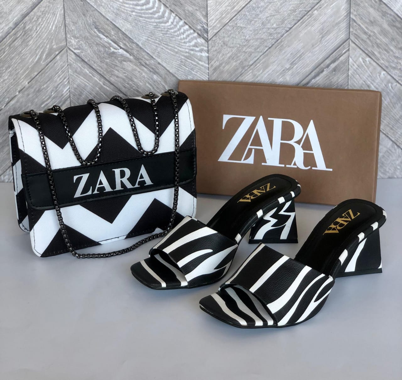 Branded heels & bag Combo Set