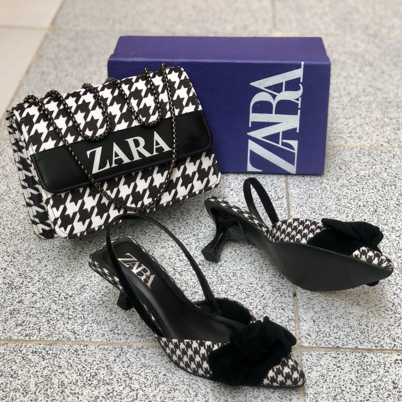 Branded heels & bag Combo Set