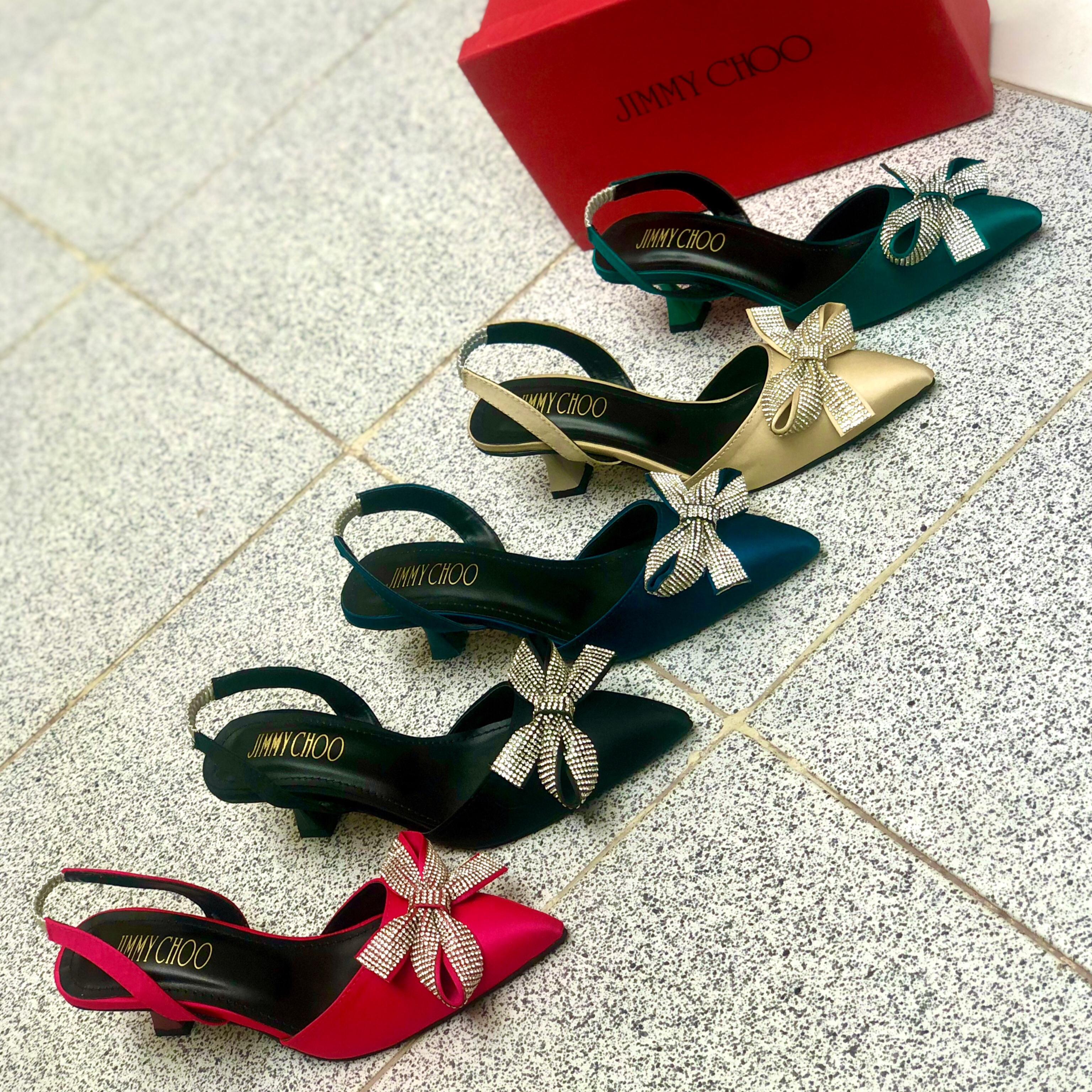 JIMMY CHOO HEELS WITH WITH BOW