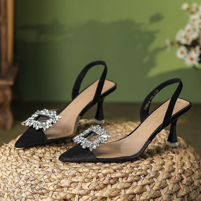 Zara transparent kitten heel