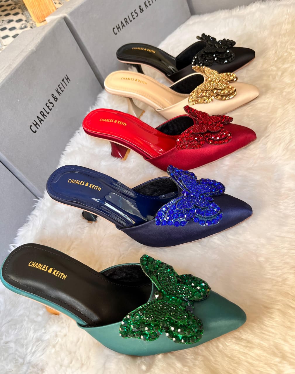 Butterfly  Charles& Keith branded heels