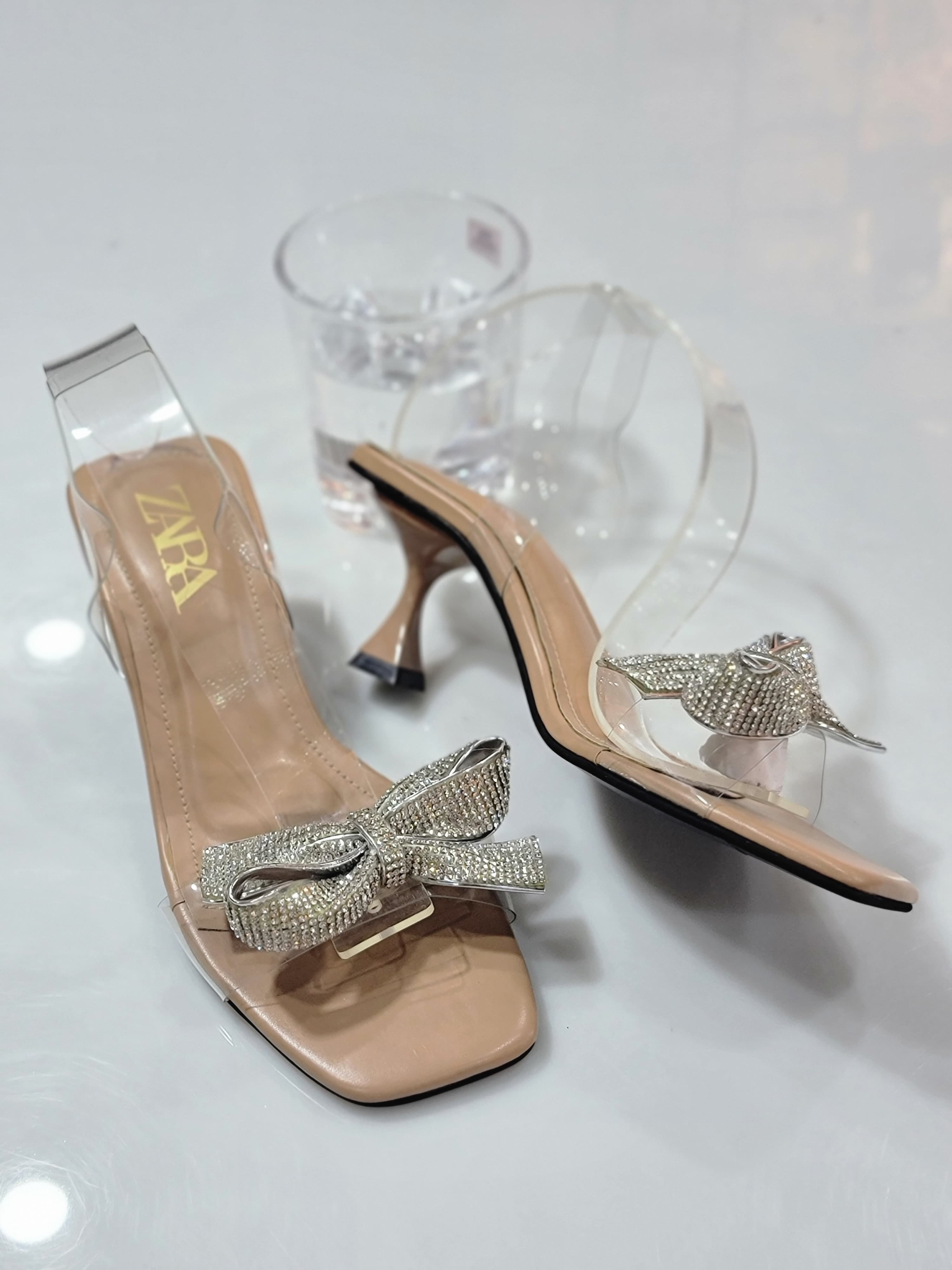 Zara transparent heel 👠